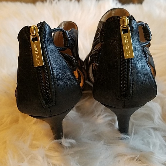 Jimmy Choo sz 7 blk keels - Picture 6 of 8